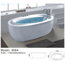 Luxury oval shaped acrylic frees standing bath tubs for relaxing spa